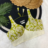 Khadi Blouse Light Green Free Size