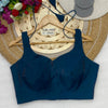 Fancy Plain Blouse Peacock Free Size