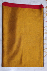 Tissue Cotton Saree Golden