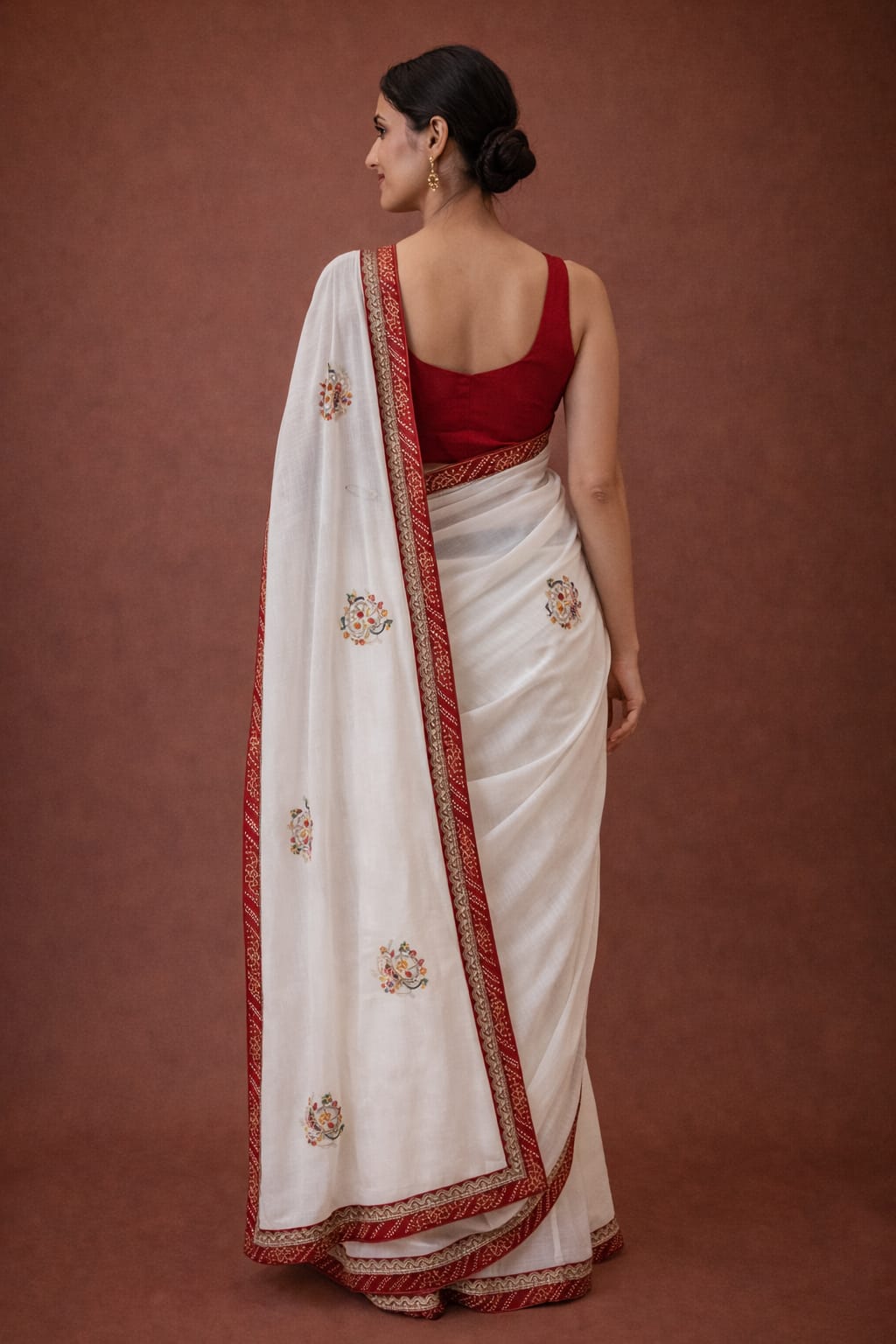 Fancy Saree White