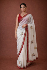 Fancy Saree White