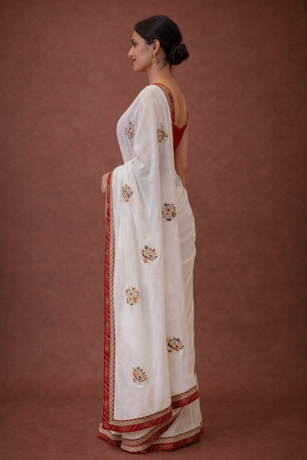 Fancy Saree White