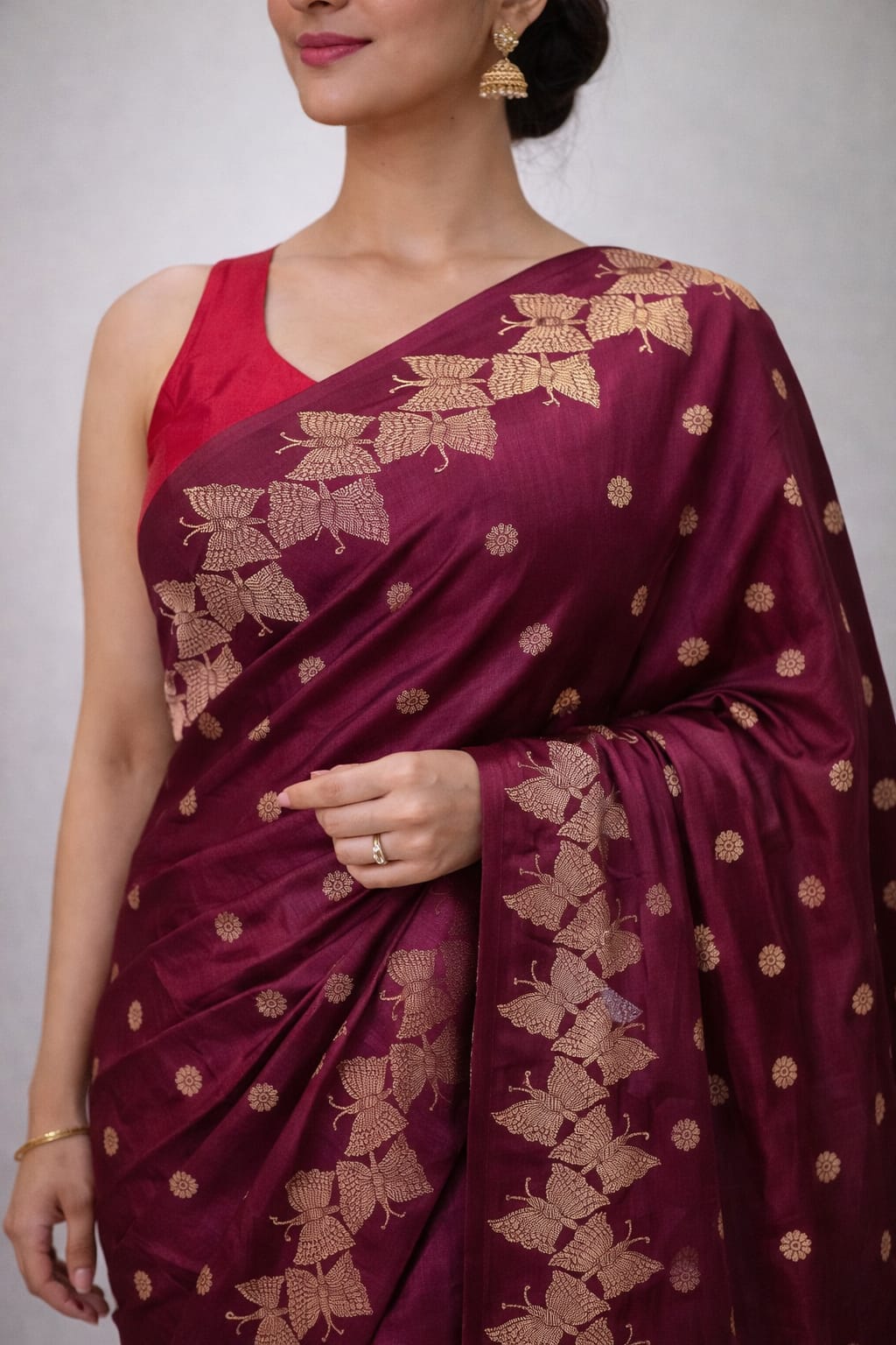 Soft Silk Saree Purple