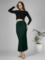 Saree Stretchable Shapewear Bottle Green