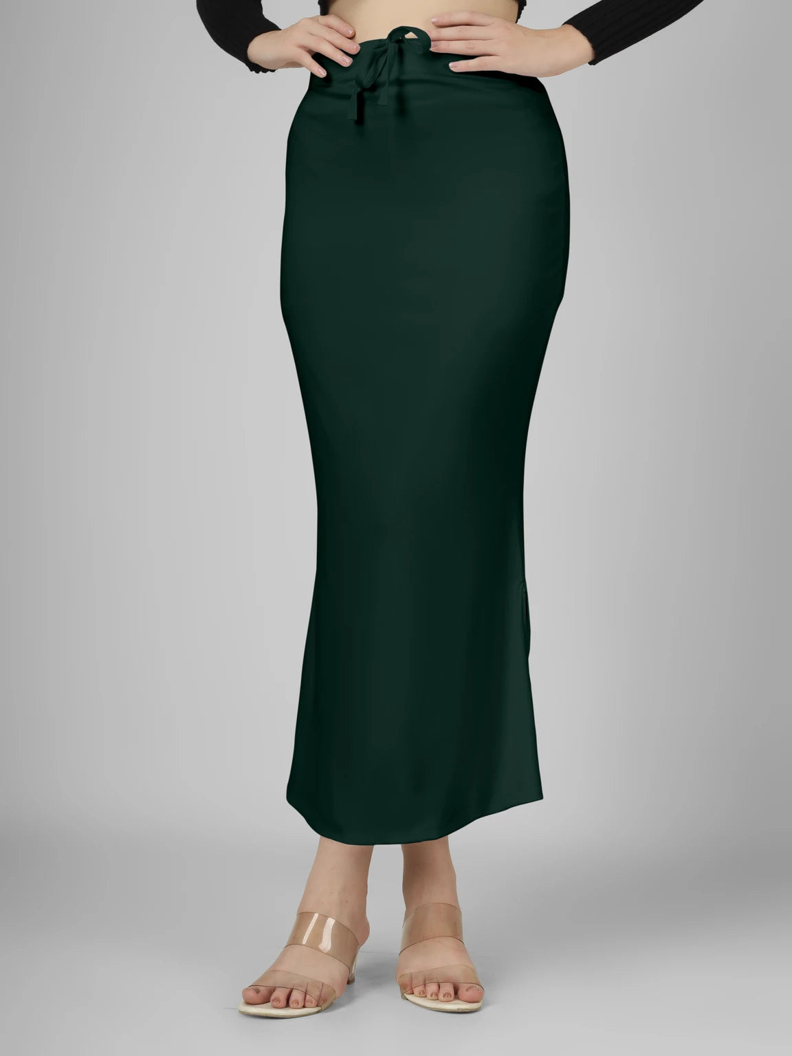 Saree Stretchable Shapewear Bottle Green