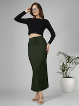 Saree Stretchable Shapewear Spanish Green