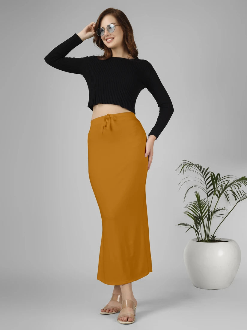 Saree Stretchable Shapewear Mustard