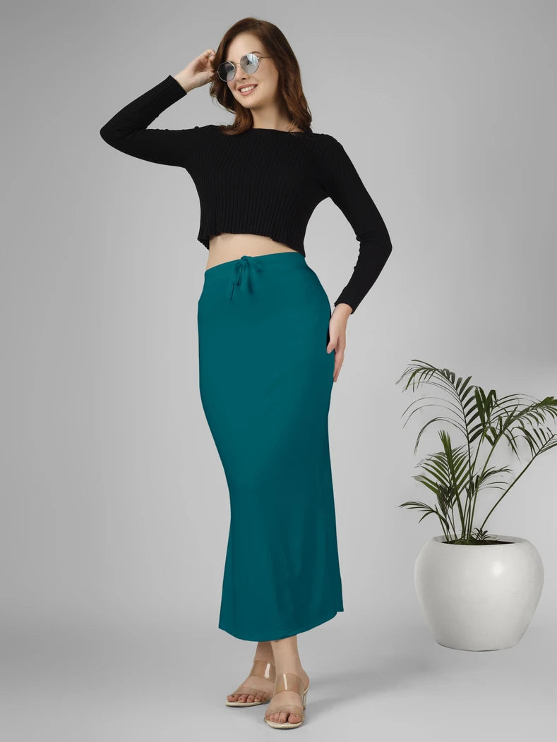 Saree Stretchable Shapewear Ocean Blue