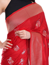 Soft Silk Saree Red