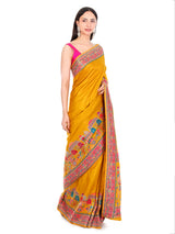 Pashmina Saree Yellow