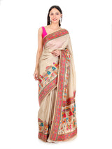 Pashmina Saree Cream