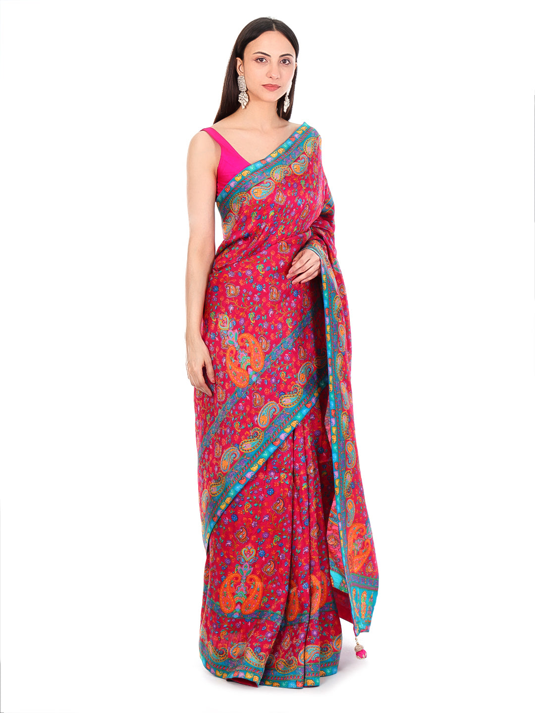 Pashmina Saree Pink