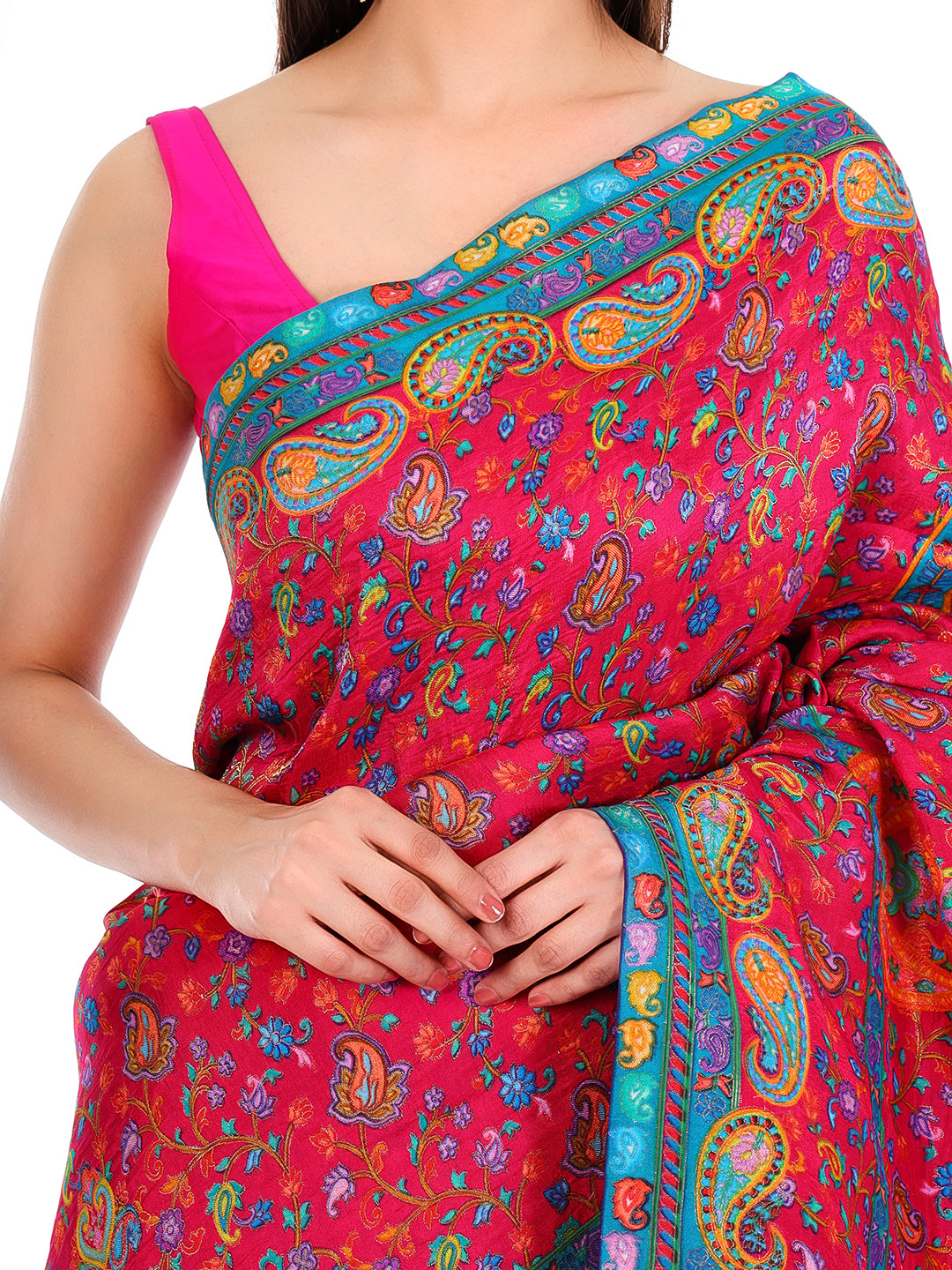 Pashmina Saree Pink