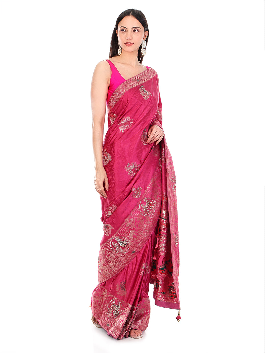 Saree Ruby Pink