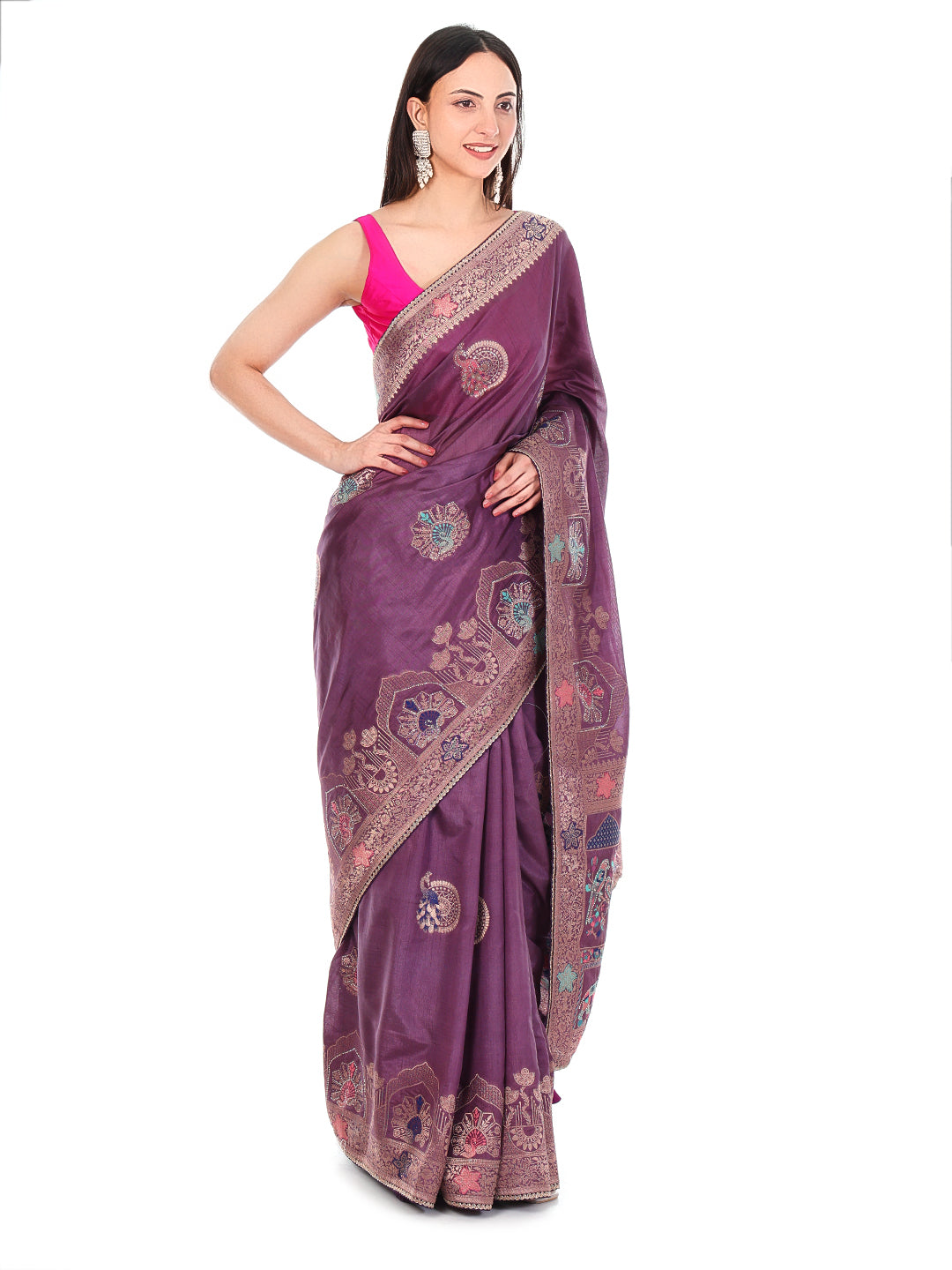 Saree English Violet
