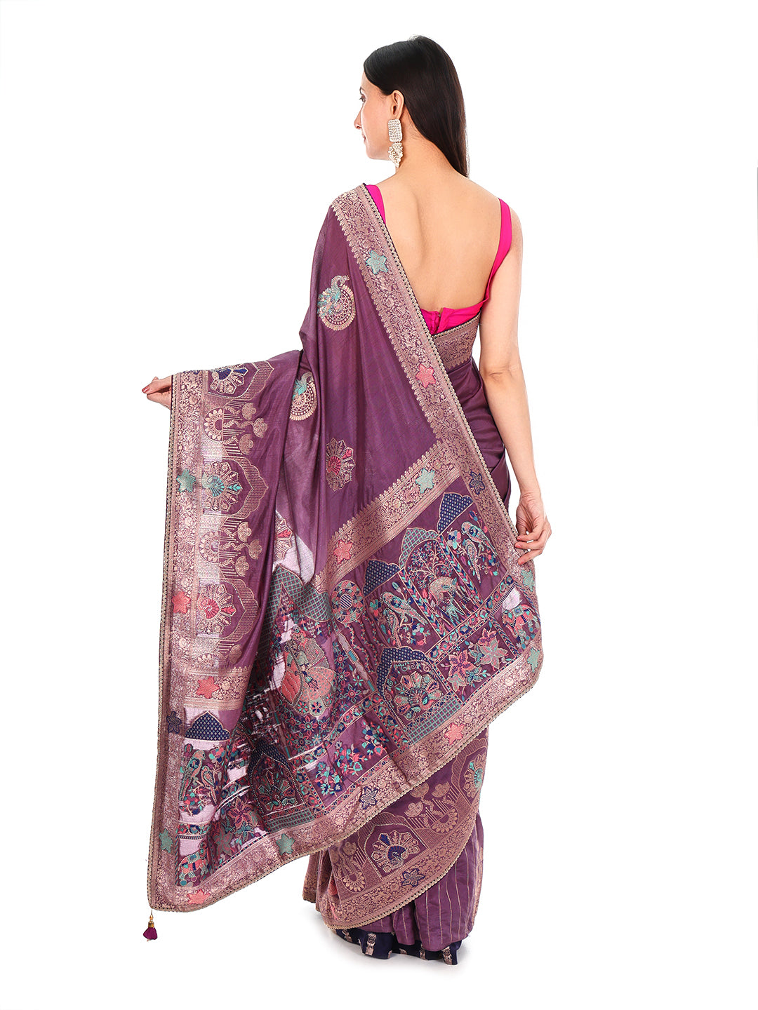 Saree English Violet