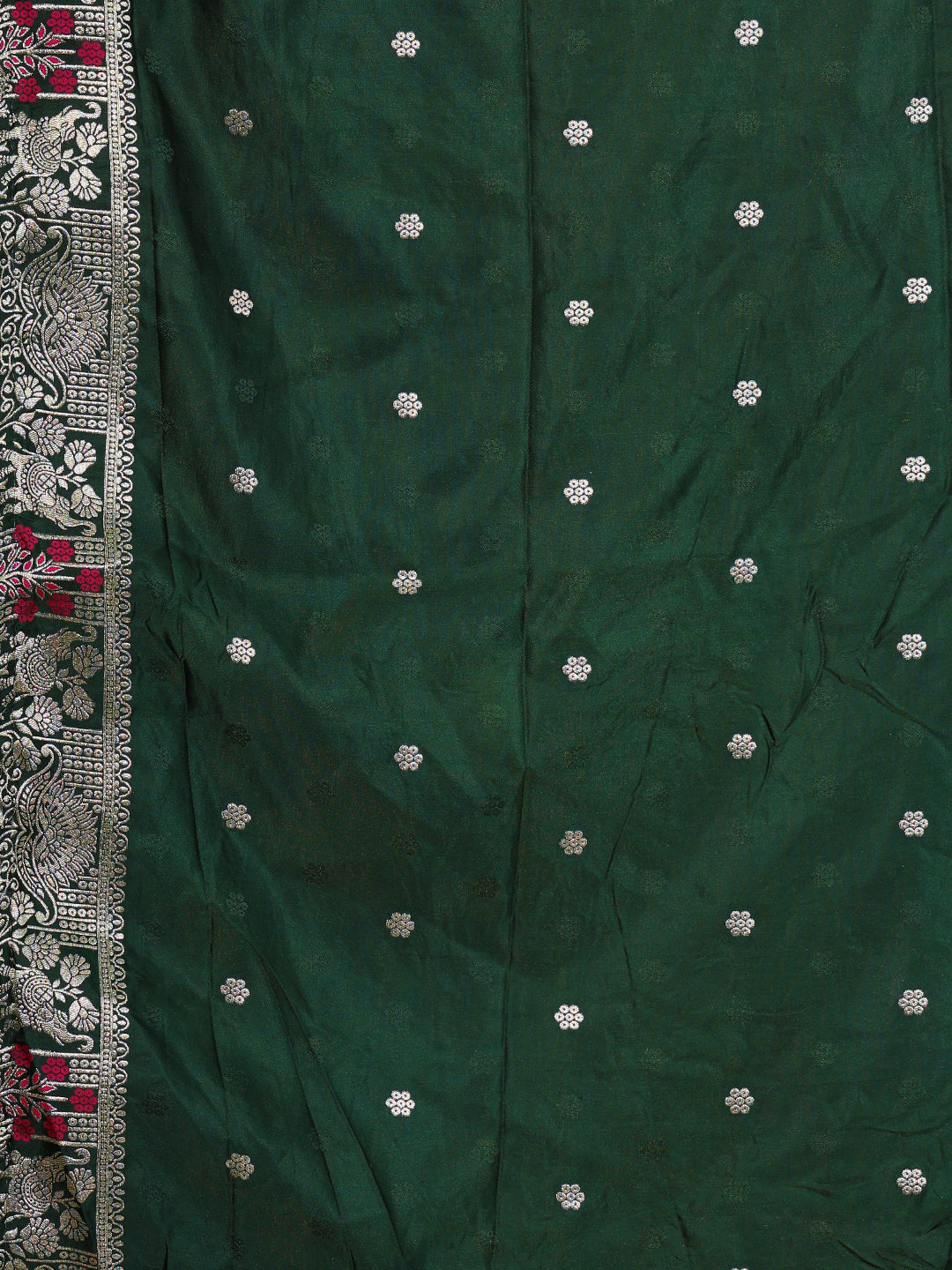 Saree Yellow with Green