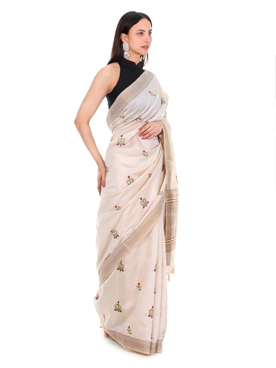 Handloom Cotton Blend Off White
