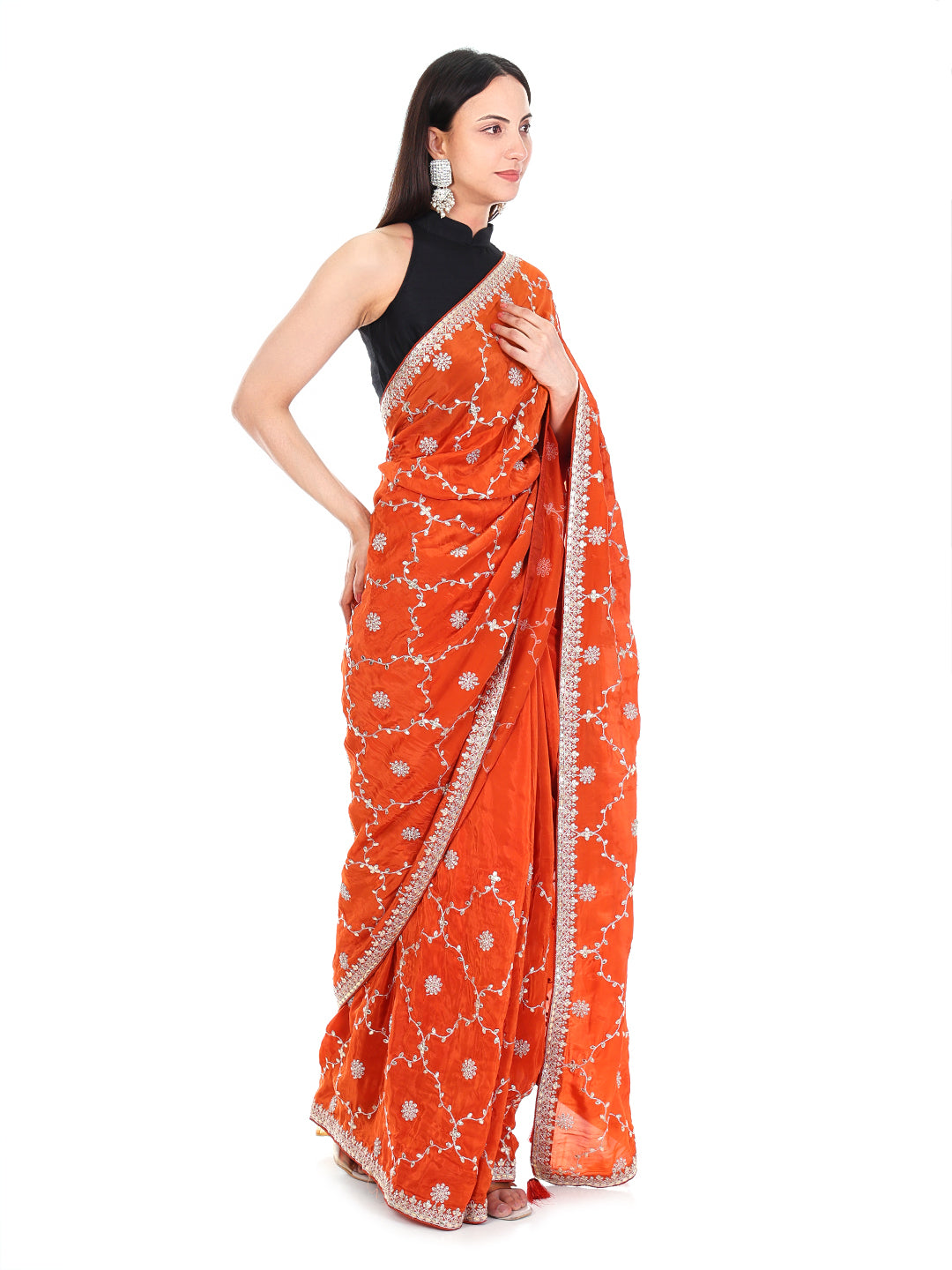 Saree Rust Orange