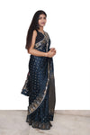 Soft Silk Saree German Navy Blue