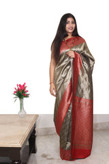 Kanchipuram Olive Green