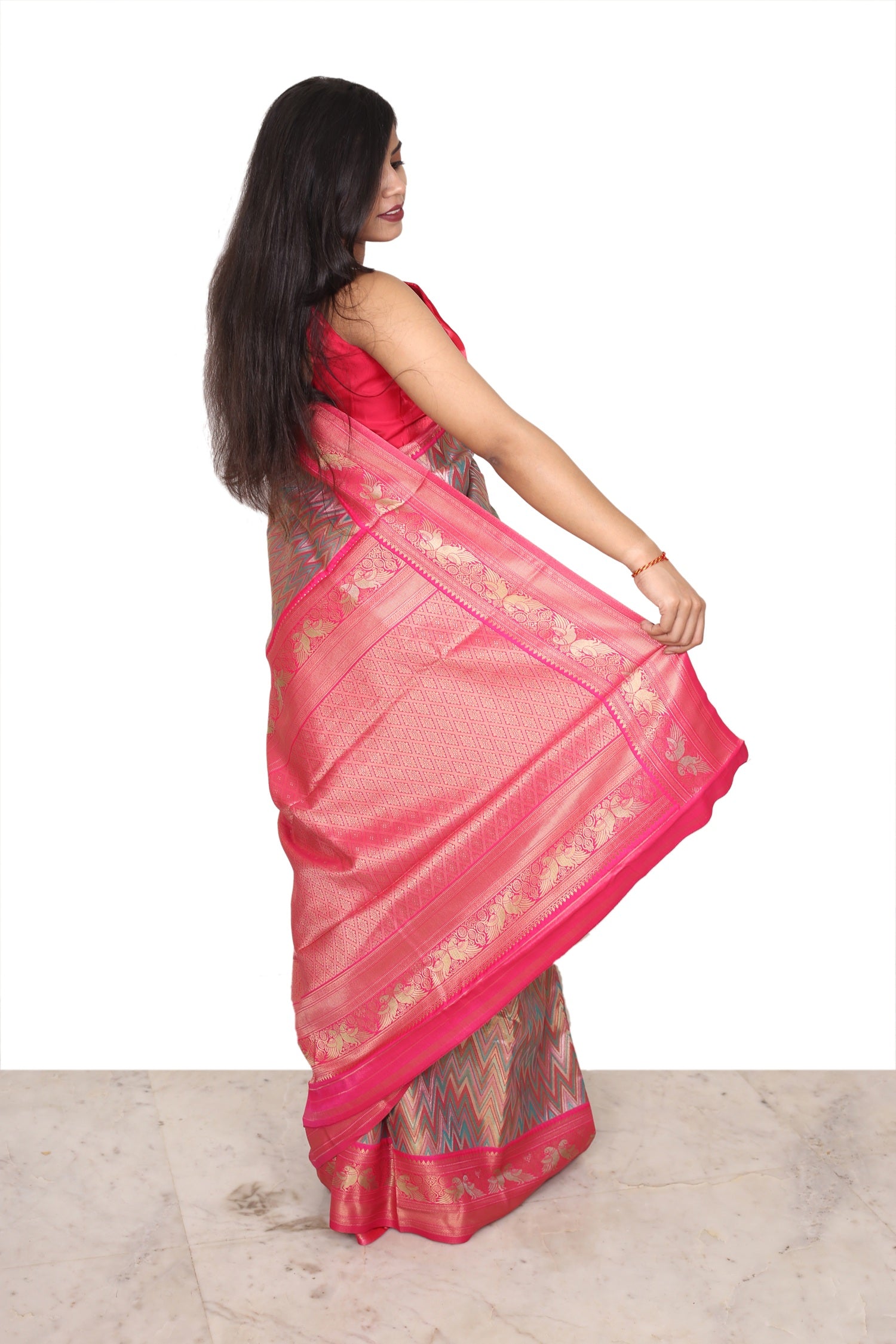 Katan Silk Multicolor ( Pink )