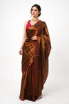 Tissue Cotton Saree Copper