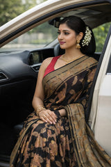 Braso Daimond Saree Black