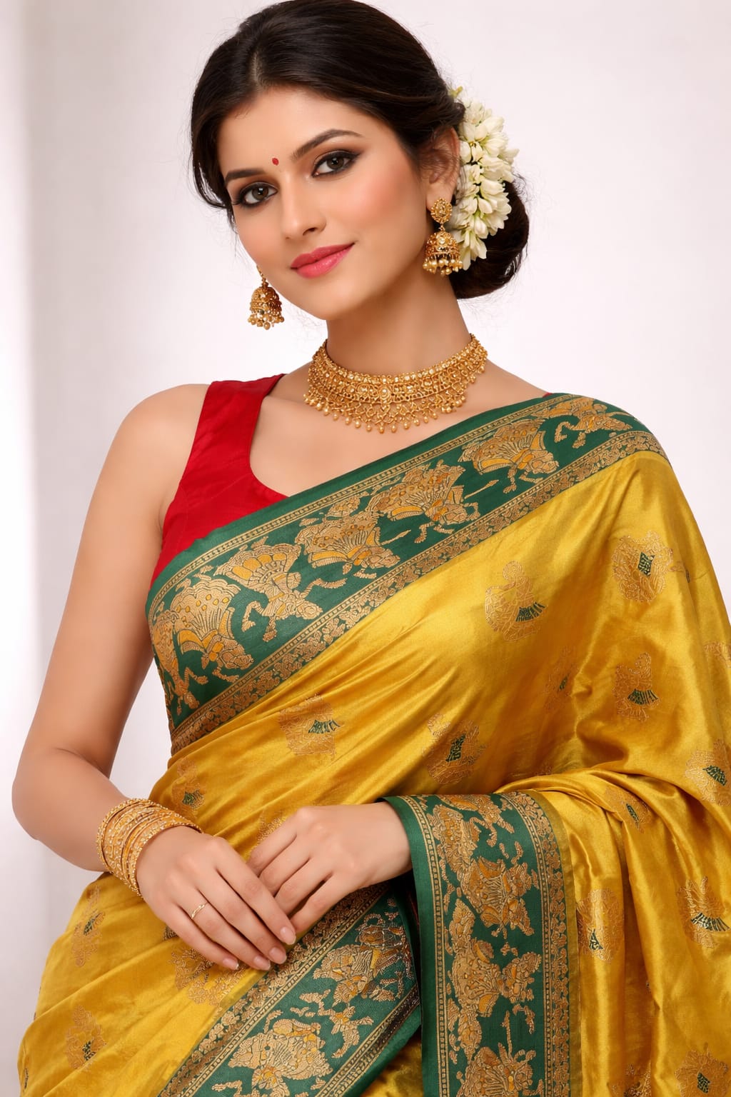 Soft Silk Saree Light Green