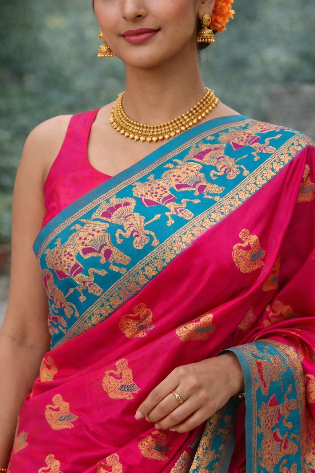 Soft Silk Saree Pink