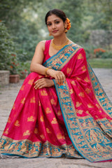 Soft Silk Saree Pink