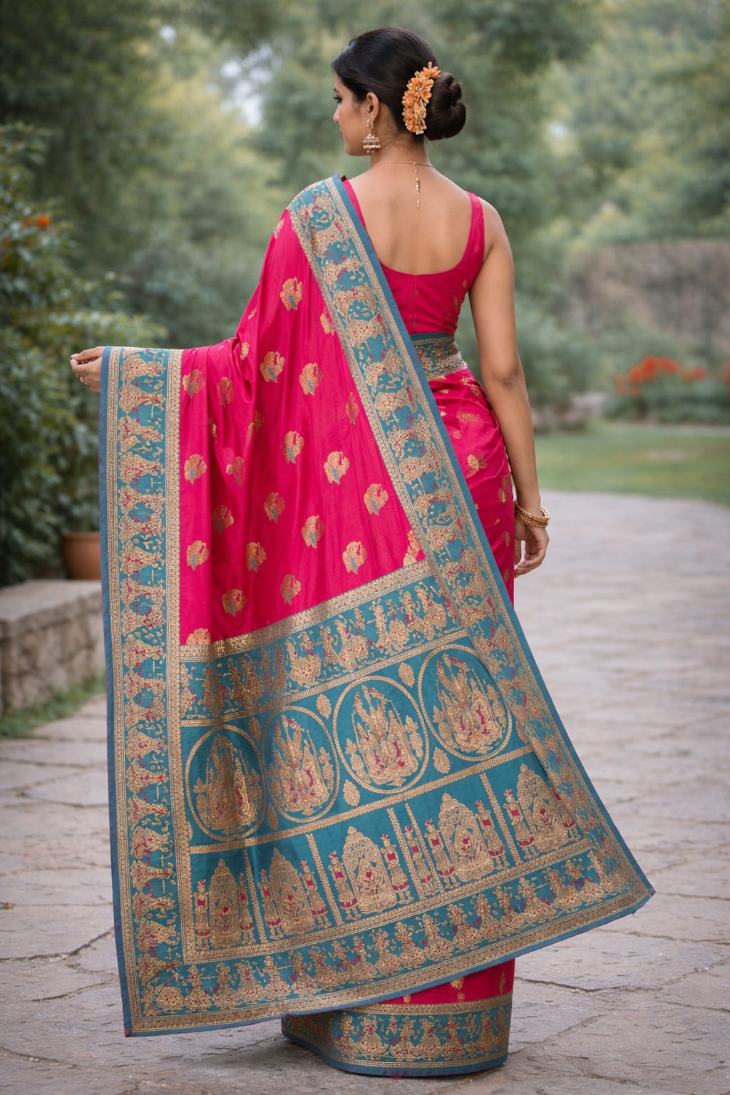 Soft Silk Saree Pink