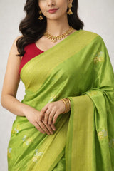 Soft Silk Saree Green