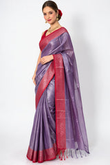 Handloom Saree Lavender