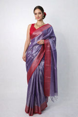 Handloom Saree Lavender