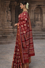 Handloom Saree Maroon