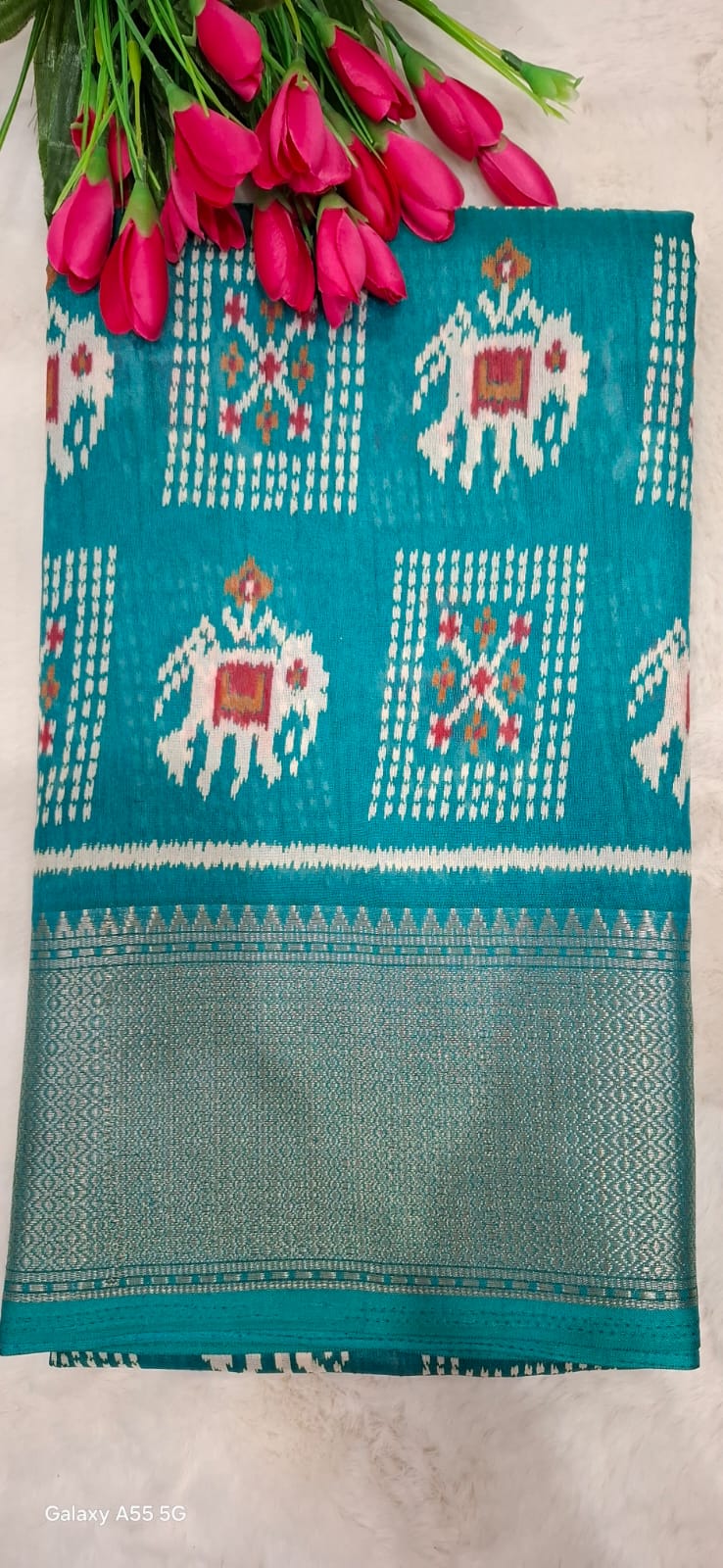 Handloom Saree Green