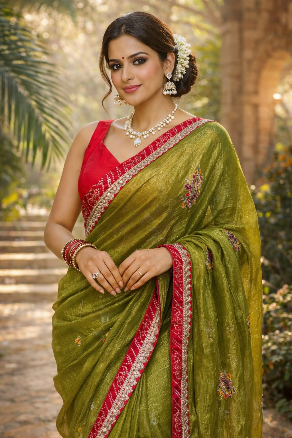 Fancy Saree Green