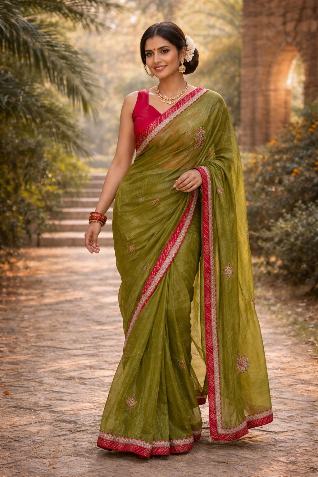 Fancy Saree Green