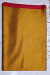 Tissue Cotton Saree Golden