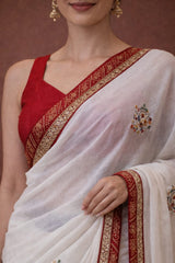 Fancy Saree White