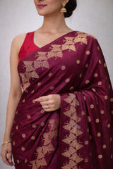 Soft Silk Saree Purple