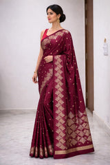 Soft Silk Saree Purple