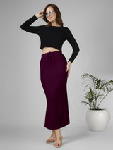 Saree Stretchable Shapewear Wine Berry