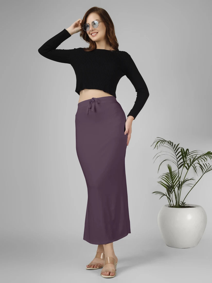 Saree Stretchable Shapewear Purple