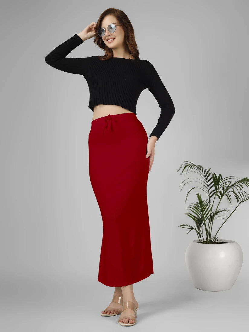Saree Stretchable Shapewear Red