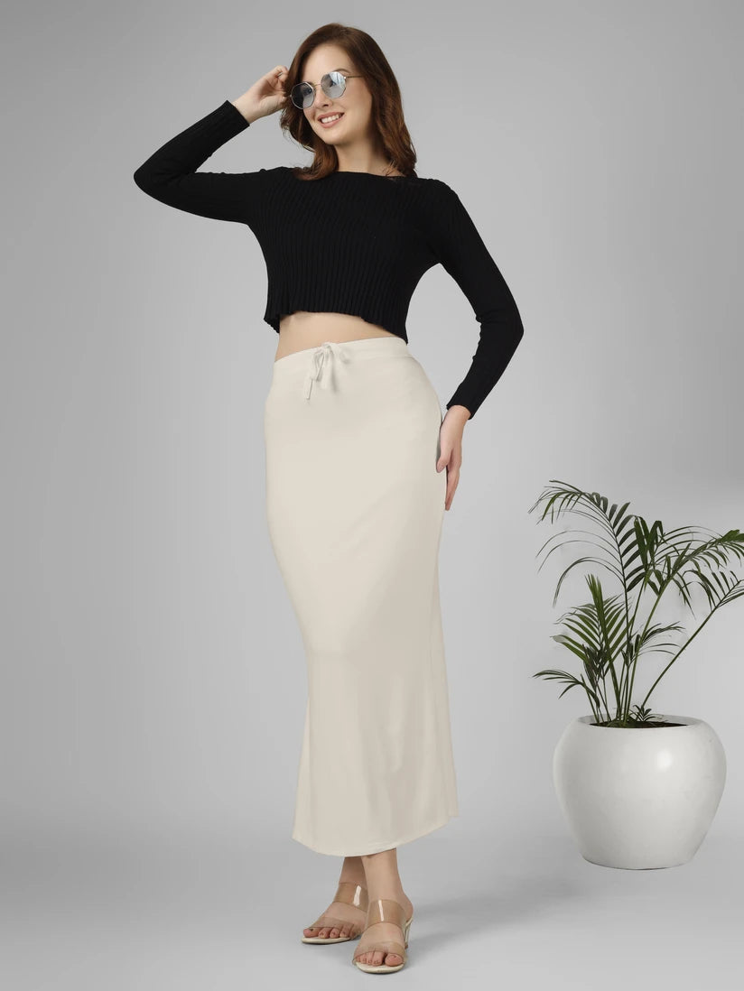 Saree Stretchable Shapewear Off White