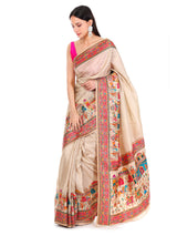 Pashmina Saree Cream