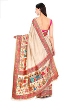 Pashmina Saree Cream