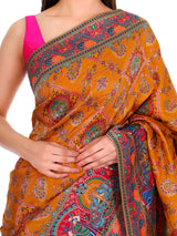 Pashmina Saree Mustard Yellow
